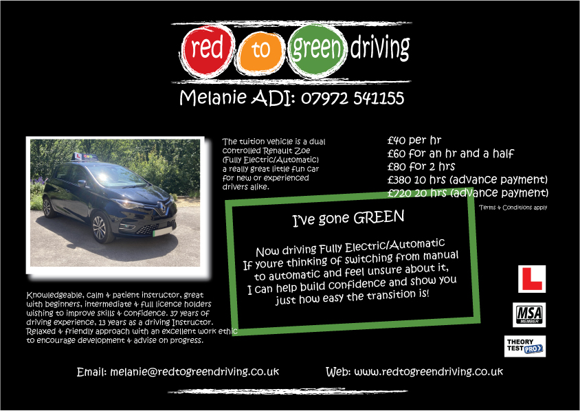Red To Green Driving School - Female Instructor - Huddersfield UK